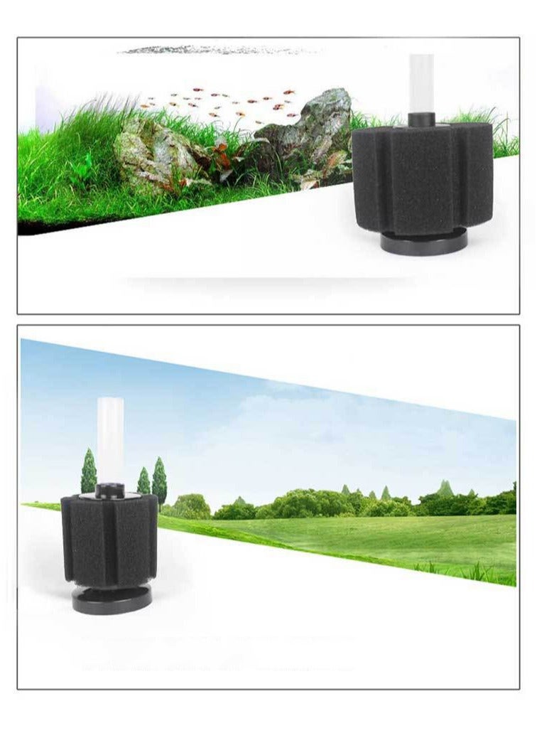 فلتر قطن كيميائي حيوي لحوض السمك، فلتر إسفنجي نانو حيوي، جمبري بيتا الهادئ وفلتر إسفنجي للأسماك الصغيرة، لخزان الأسماك حتى 60 جالون، قطن خرافية الماء 3 عبوات، XY-380 - Image 3